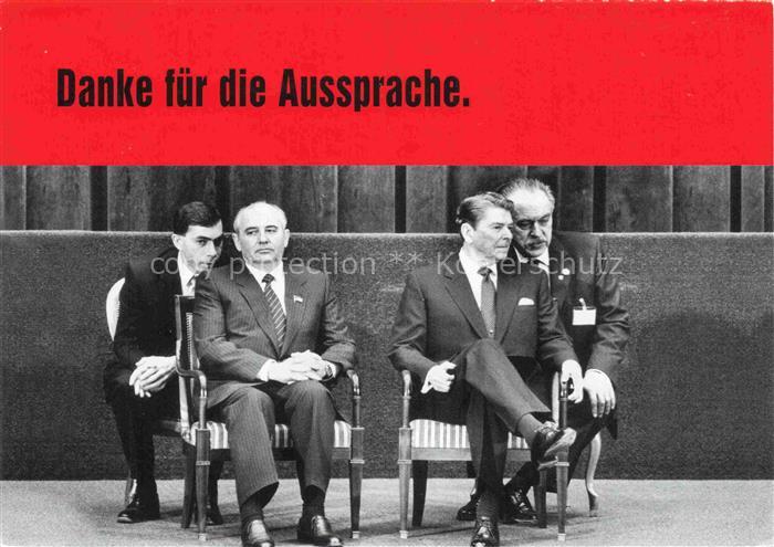 REAGAN Ronald President Politik USA Michail Gorbatschow