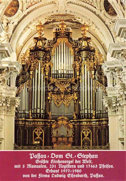 Orgel Kirchenorgel Organ Orgue Passau Dom St. Stephan