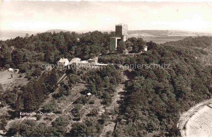 Durlach Karlsruhe Baden BW Turmberg Turm Wald Felder Bergkuppe Restaurant Vogelp
