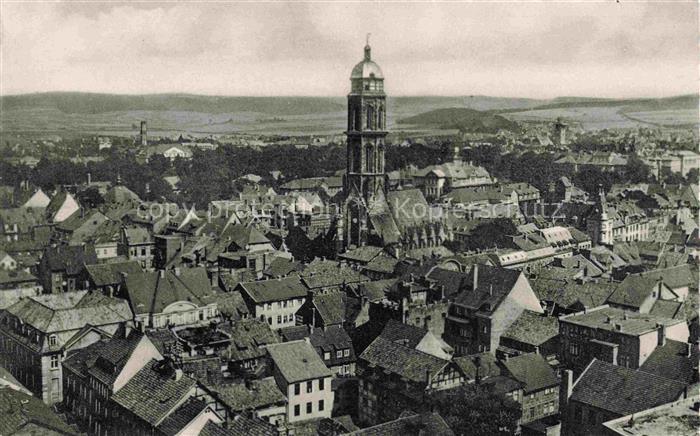 Geismar  Goettingen Johanniskirche Stadtpanorama Dachlandschaft Altstadt Kirchtu