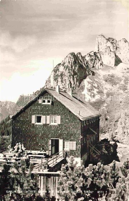 Erfurter-Huette Erfurterhuette 1834m Achensee Tirol AT Erfurter-Huette Rotspitze