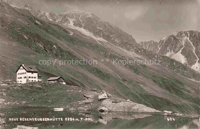 Regensburgerhuette 2286m Stubaital Tirol AT Regensburgerhuette Berghuette Bergse