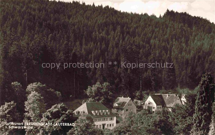 Lauterbad Freudenstadt BW Kurhaus-Lauterbad Schwarzwald Tannenwald Haeuser Luftk