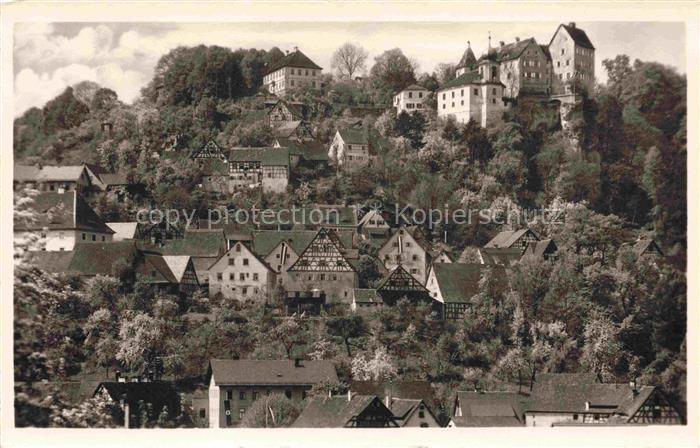 Bieberbach Egloffstein Burg Schloss Fachwerkhaeuser Ortschaft Fraenkische-Schwei
