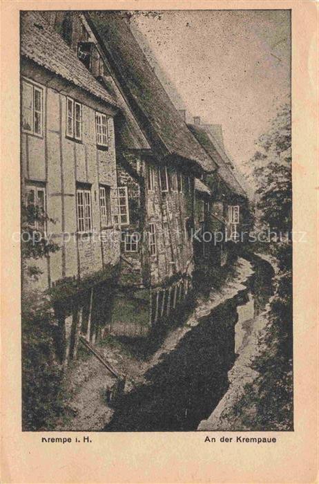 Krempe Holstein Steinburg Schleswig-Holstein An-der-Krempaue Fachwerkhaus Reetda