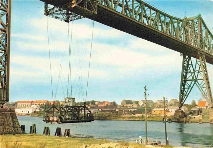 Rendsburg Schleswig-Holstein Schwebefaehre Hochbruecke Nord-Ostsee-Kanal Transpo
