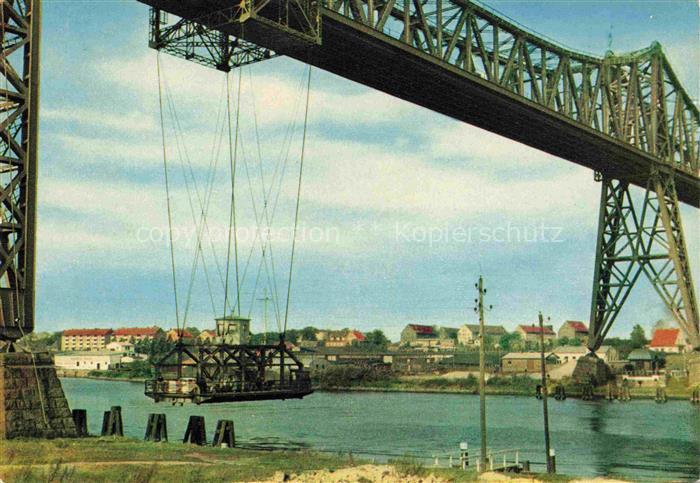 Rendsburg Schleswig-Holstein Schwebefaehre Hochbruecke Nord-Ostsee-Kanal Transpo
