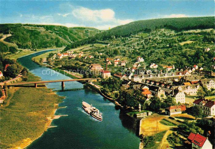 Bad Karlshafen Bad Carlshafen Kassel Hessen Weser Dampfschiff Bruecke Ortschaft
