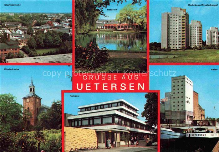 Uetersen Pinneberg Schleswig-Holstein Stadtuebersicht Rosarium Klosterkoppel Klo