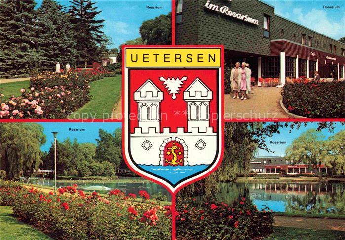 Uetersen Pinneberg Schleswig-Holstein Rosarium Wappen Rosen Park Café Teich Mehr