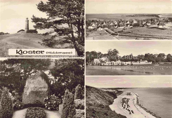 Kloster Vessra Dornbusch Leuchtturm Panorama Hafen Fahrgastschiff Strand Strandk