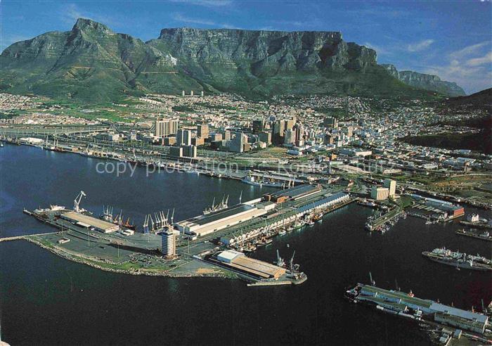 Cape-Town Kaapstad Kapstadt South-Africa RSA Table-Mountain Hafen Luftaufnahme K
