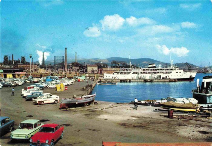 Populonia Porto-Nuovo Industriehafen Stahlwerk Faehre Autos MS-Guenther-Schulte