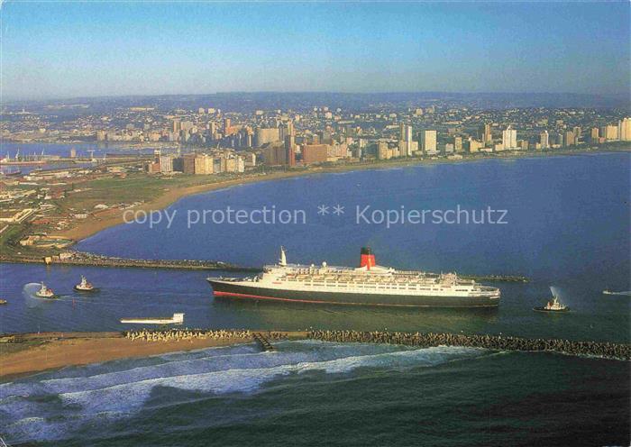 DURBAN  Southafrica RSA Queen-Elizabeth-2 QE2 Hafen Skyline Strand Golden-Mile H