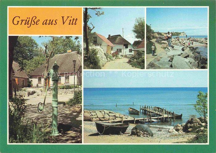 Goor Putgarten Vitt Fischereihafen Reetdachhaus Brunnen Kap-Arkona Strand Fischk