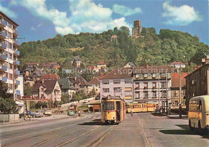Durlach Karlsruhe Baden BW Turmberg Strassenbahn Tram Gasthaus Wohnhaeuser Stras