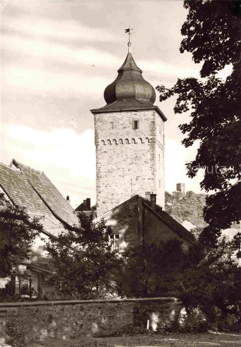 Durlach Karlsruhe Baden BW Basler-Tor Stadttor Turmhaube Wohnhaeuser Altstadt Ba