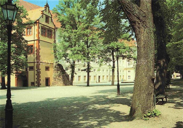 Durlach Karlsruhe Baden BW Karlsburg Schloss Parkanlage Baeume Baenke Laternenpf