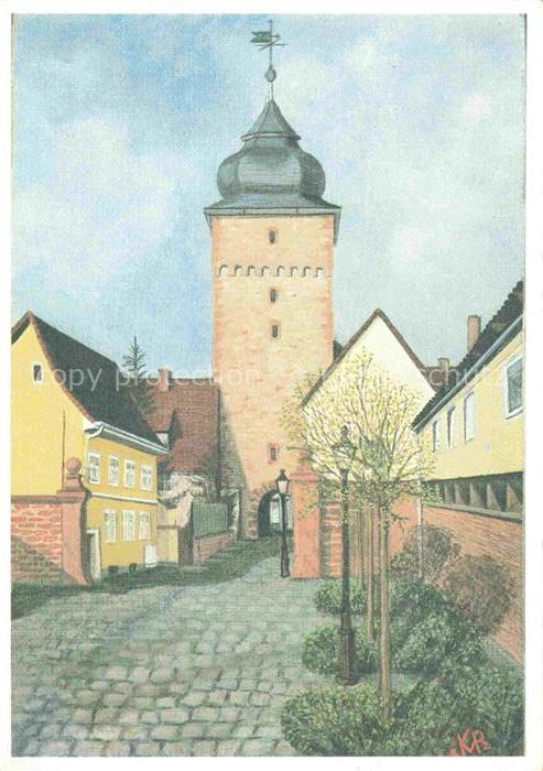 Durlach Karlsruhe Baden BW Basler-Tor Stadttor Turmhaube Kopfsteinpflaster Gasse