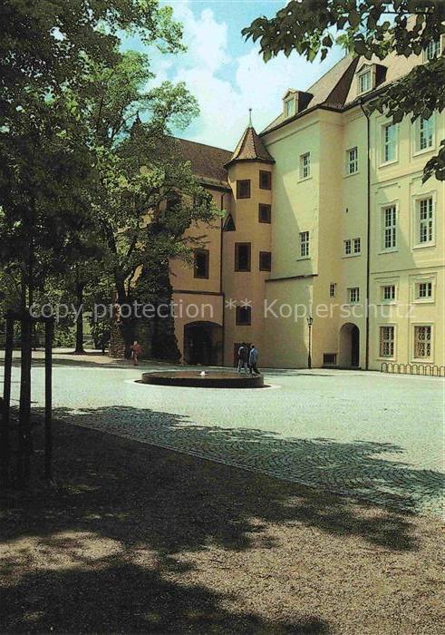 Durlach Karlsruhe Baden BW Karlsburg Schlosshof Kopfsteinpflaster Brunnen Turm B