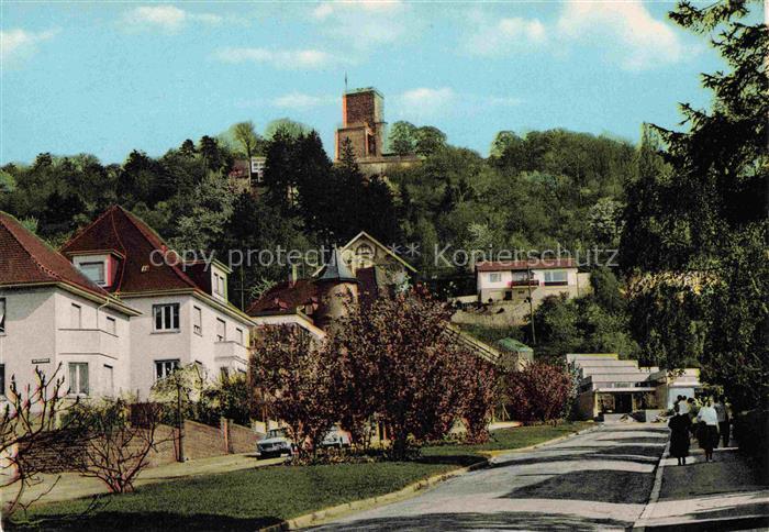 Durlach Karlsruhe Baden BW Hoehengaststaette Burghof Turmberg Rheinebene Wohnhae
