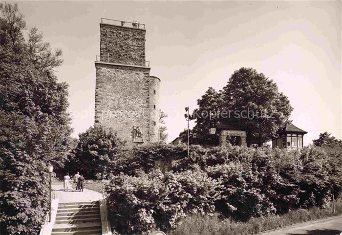 Durlach Karlsruhe Baden BW Turmberg Turm Burghof Treppenaufgang Baeume Besucher