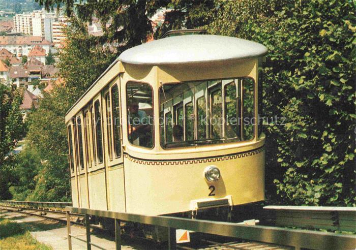 Durlach Karlsruhe Baden BW Turmbergbahn Standseilbahn Wagen-2 Gleis Baeume Stadt
