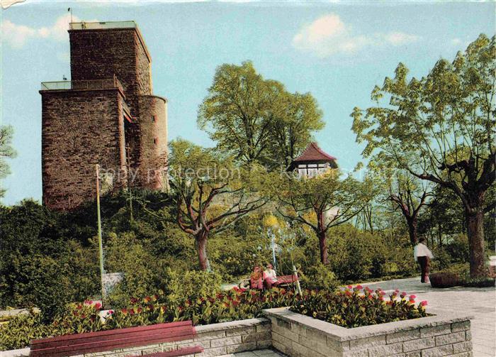 Durlach Karlsruhe Baden BW Turmberg Bergfried Burghof Gartenanlage Rosen Baenke