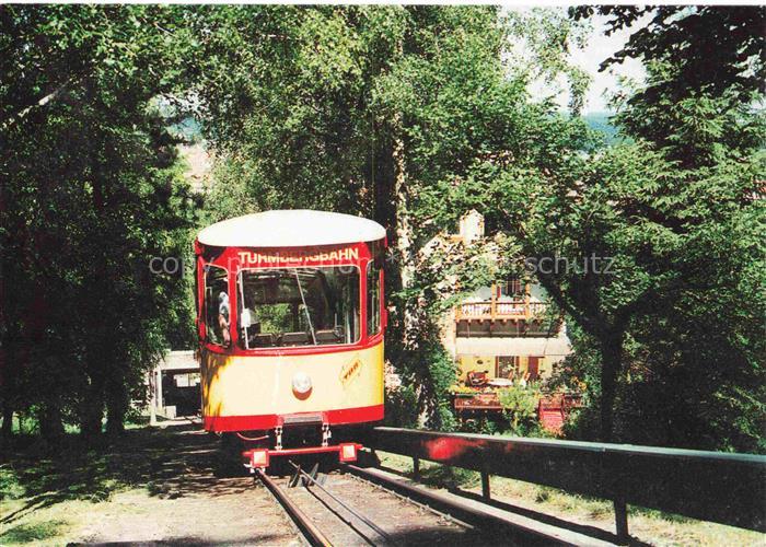Durlach Karlsruhe Baden BW Turmbergbahn Standseilbahn Wagen Gleis Baeume VBK rot