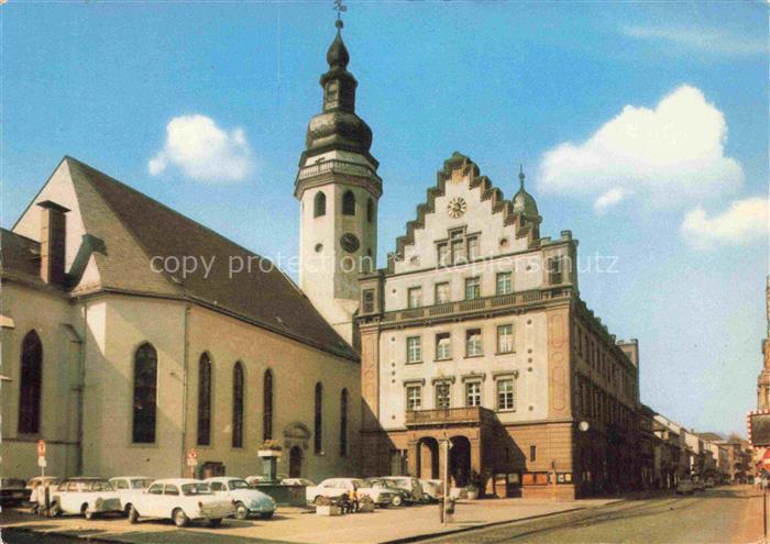 Durlach Karlsruhe Baden BW Stadtkirche Rathaus PKW Marktplatz Kirchturm Giebel U