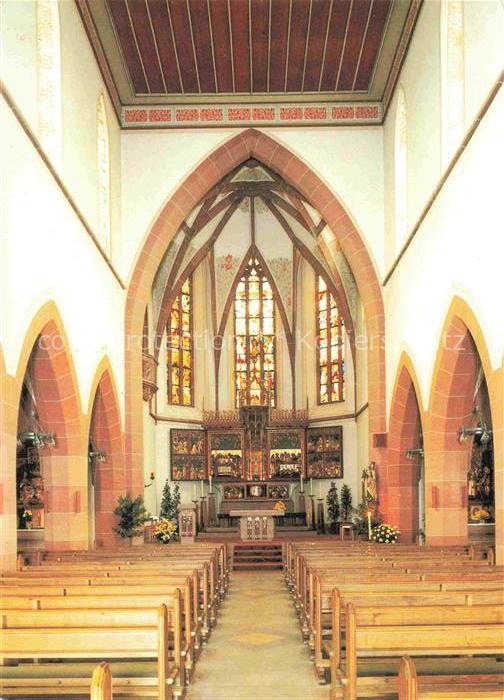 Durlach Karlsruhe Baden BW Kath-Pfarrkirche St-Peter-u-Paul Kircheninneres Altar