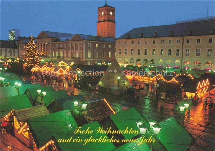 Groetzingen Karlsruhe Weihnachtsmarkt Marktplatz Rathaus Weihnachtsbaum Marktsta
