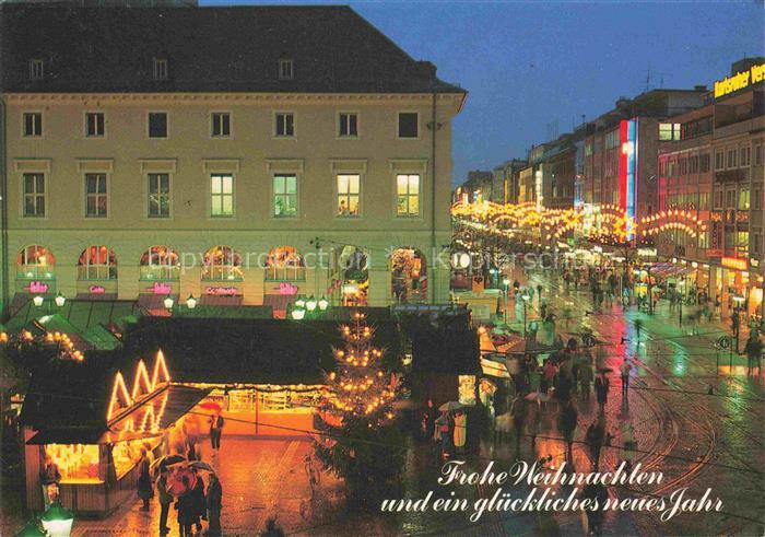 Groetzingen Karlsruhe Weihnachtsmarkt Weihnachtsbaum Fussgaengerzone Weihnachtsb