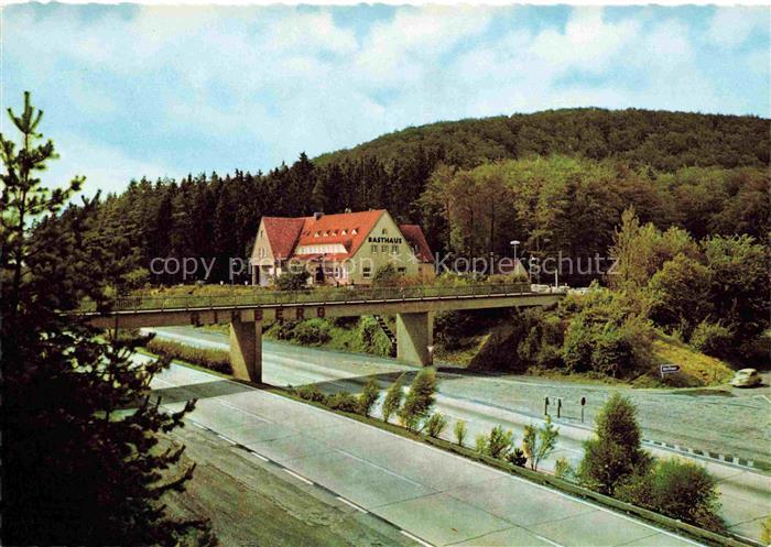 Rimberg Schmallenberg Hochsauerlandkreis NRW Autobahn-Rasthaus Rimberg Bruecke A