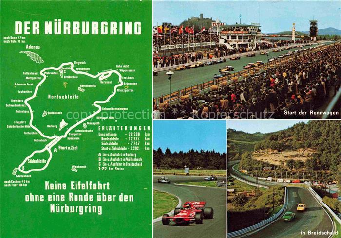 Nuerburgring Autorennstrecke Eifel Adenau Rheinland-Pfalz Nuerburgring Rennstrec