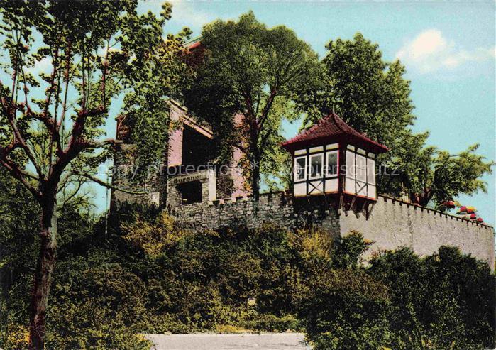 Durlach Karlsruhe Baden BW Burghof Turmberg Hoehengaststaette Rheinebene Burgtur