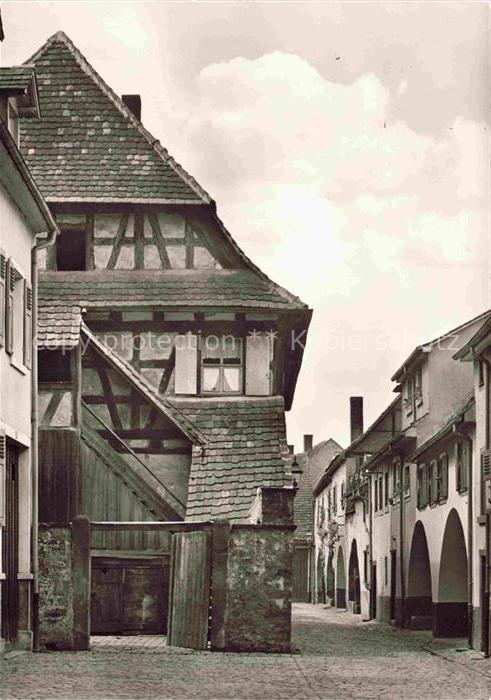 Durlach Karlsruhe Baden BW Alter-Winkel Fachwerkhaus Gasse Altstadt Kopfsteinpfl