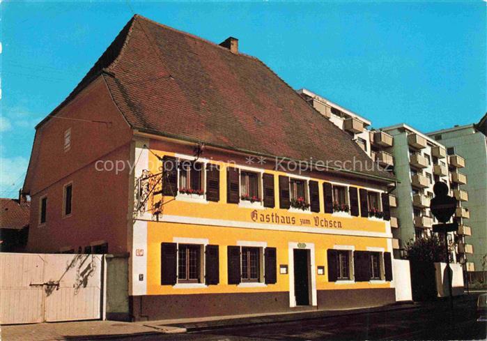 Durlach Karlsruhe Baden BW Gasthaus-zum-Ochsen Pfinzstrasse Gasthausschild Kegel