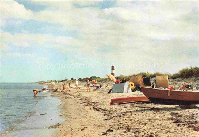 Falshoeft Nieby Schleswig-Holstein Ostsee Badestrand Leuchtturm Badegaeste Stran