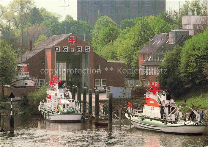 BREMEN  CITY DGzRS Seenotrettung Seenotkreuzer Weser Reparaturhalle Eiswette Geo