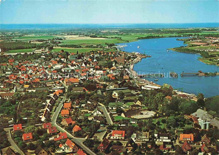 Kappeln Lauterecken Schlei Luftbild Kirche Hafen Stadtansicht Bruecke Felder Ost