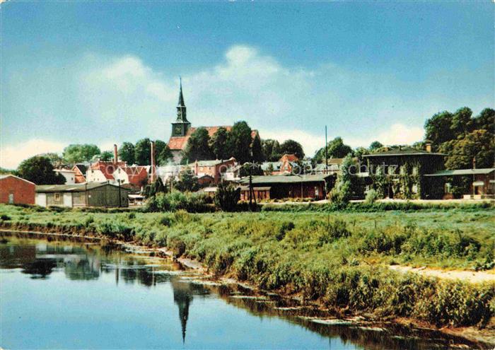 Kellinghusen Stoer Stadtansicht Kirche Fluss Luftkurort Mittelholstein Spiegelun