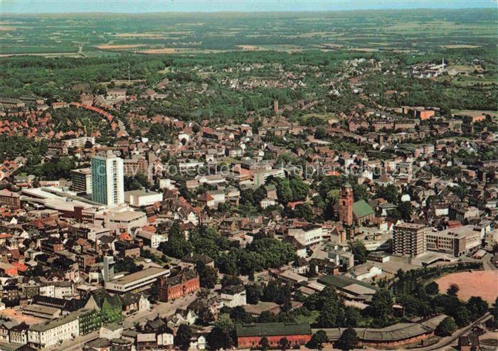 Itzehoe Luftbild Stadtansicht Hochhaus Kirche Stadtpanorama Holstein