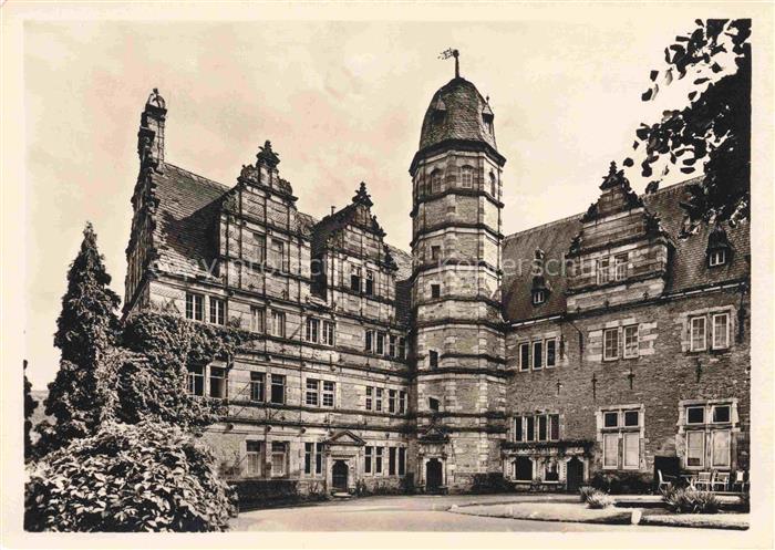 Haemelschenburg Emmerthal Niedersachsen Weser-Renaissance Schloss Innenhof Trepp