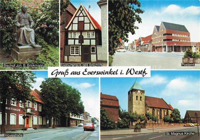 Everswinkel Warendorf NRW Bischof-Brinkmann Geburtshaus Postamt Rathaus Hovestra