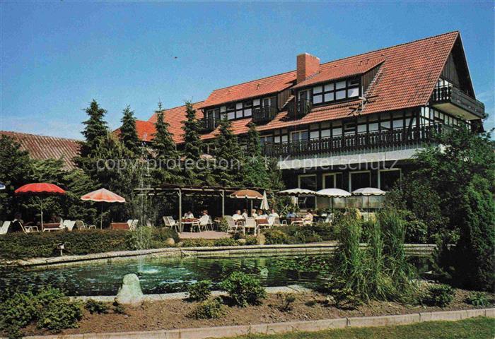 Bad Iburg Hotel Restaurant Café Teich Terrasse Kneippbecken Teutoburger-Wald Kaf