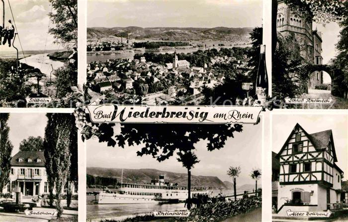 Bad Niederbreisig Schloss Rheineck Altes Zollhaus Dampfer Sesselbahn