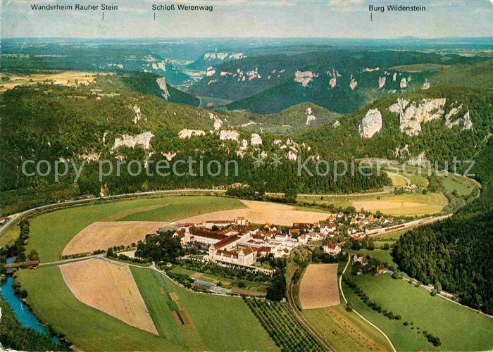 Beuron Donautal Donaudurchbruch Fliegeraufnahme