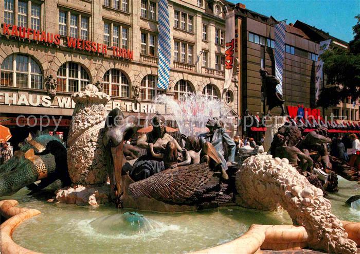 NueRNBERG  CITY Ehekarussell Brunnenam Weissen Turm