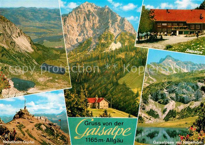 Gaisalpe Gaisalpsee Nebelhorn